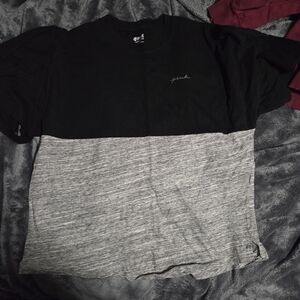 PINK Victoria's Secret Black and Gray Tee